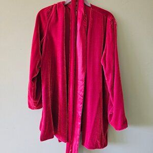 Vintage The Look Randolph Duke Reversible Silk Robe with Belt Size M